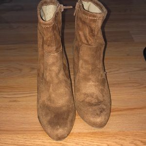 Tan ankle booties